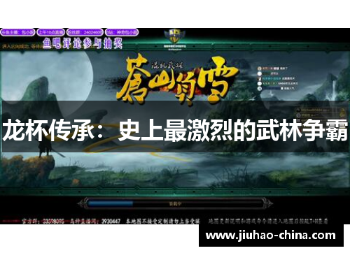 龙杯传承：史上最激烈的武林争霸